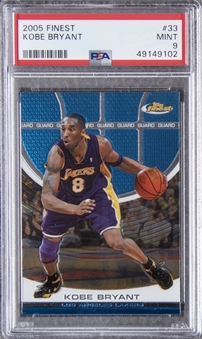 2005-06 Topps Finest #33 Kobe Bryant - PSA MINT 9
